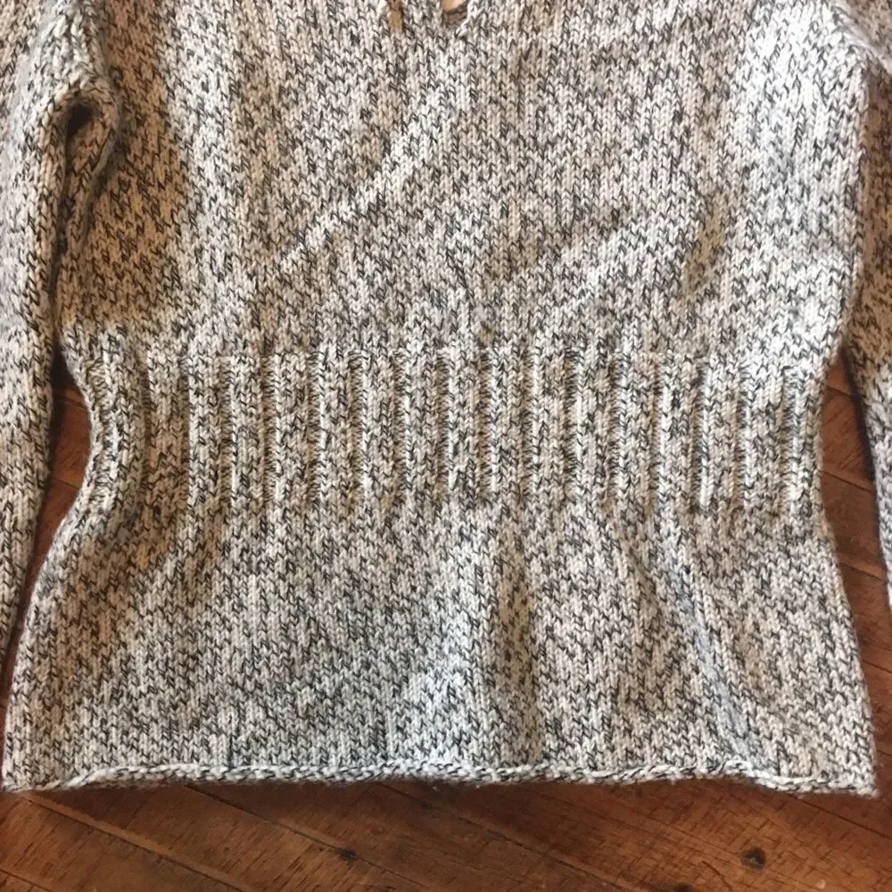 J Crew oatmeal babydoll peasant sweater
